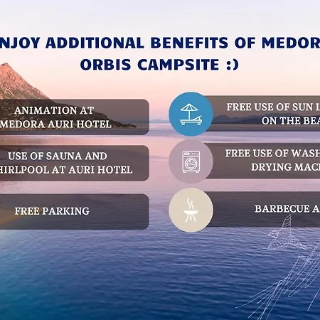 Medora Orbis Mobile Homes & Glamping 4* Podgora (Split-Dalmatia)